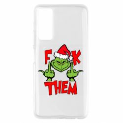 Чехол для Huawei P Smart 2021 The grinch f*ck them - PrintSalon