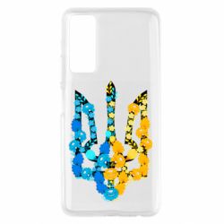 Чохол для Huawei P Smart 2021 Тризуб квіти Україна - PrintSalon