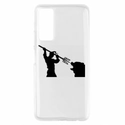 Чехол для Huawei P Smart 2021 Тризубом по морде - PrintSalon