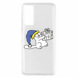 Чехол для Huawei P Smart 2021 Украинский кот саймона с подарком - PrintSalon