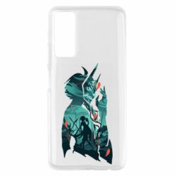 Чехол для Huawei P Smart 2021 Xiao silhouette - PrintSalon