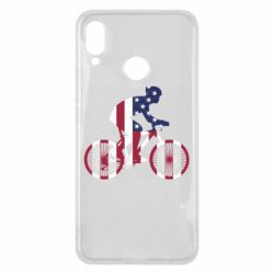 Чехол для Huawei P Smart Plus 2018 American cyclist - PrintSalon