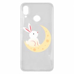 Чехол для Huawei P Smart Plus 2018 Cute rabbit on the moon - PrintSalon