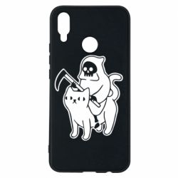 Чохол для Huawei P Smart Plus 2018 Death and cat - PrintSalon