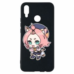 Чехол для Huawei P Smart Plus 2018 Genshin Impact chibi Diona - PrintSalon
