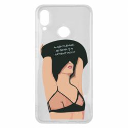 Чехол для Huawei P Smart Plus 2018 Gentleman Is Simply A Patient Wolf - PrintSalon