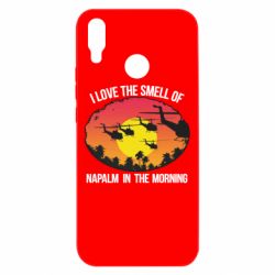 Чехол для Huawei P Smart Plus 2018 I love the smell napalm, in the morning - PrintSalon