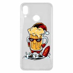 Чехол для Huawei P Smart Plus 2018 New Year's beer - PrintSalon
