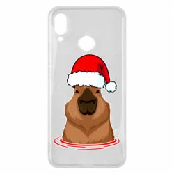 Чехол для Huawei P Smart Plus 2018 Новогодняя капибара - PrintSalon