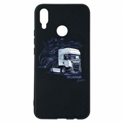 Чехол для Huawei P Smart Plus 2018 Scania watercolor art - PrintSalon