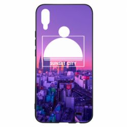 Чохол для Huawei P Smart Plus 2018 Sunset city - PrintSalon