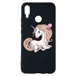 Чехол для Huawei P Smart Plus 2018 Unicorn with bow tie - PrintSalon