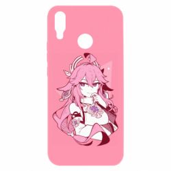 Чехол для Huawei P Smart Plus 2018 Yae Miko portrait - PrintSalon
