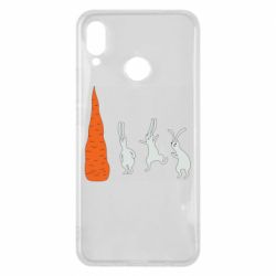 Чехол для Huawei P Smart Plus 2018 Зайцы возле морковки - PrintSalon