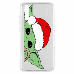 Чохол для Huawei P20 Baby Yoda Santa - PrintSalon