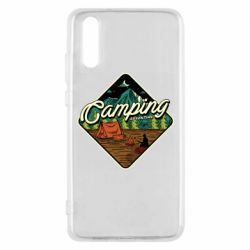Чехол для Huawei P20 Camping and forest - PrintSalon