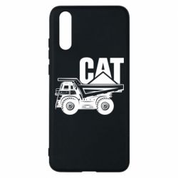 Чехол для Huawei P20 CAT logo and truck - PrintSalon