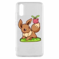 Чохол для Huawei P20 Eevee with Hoppip - PrintSalon