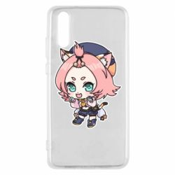 Чехол для Huawei P20 Genshin Impact chibi Diona - PrintSalon