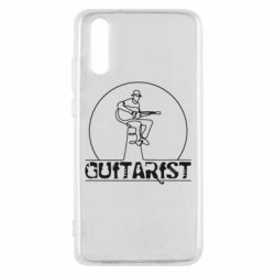 Чехол для Huawei P20 Guitar player. - PrintSalon