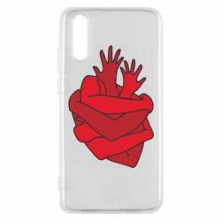 Чехол для Huawei P20 Heart out of hands - PrintSalon
