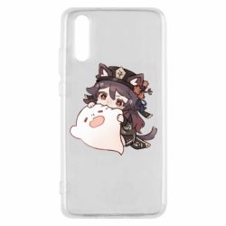 Чехол для Huawei P20 Hu Tao cat - PrintSalon
