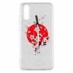 Чохол для Huawei P20 katana in sakura - PrintSalon