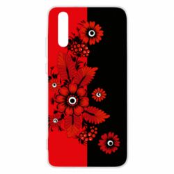 Чохол для Huawei P20 Червоні квіти - PrintSalon