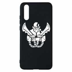 Чехол для Huawei P20 Kratos silhouette - PrintSalon