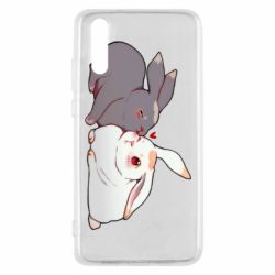 Чехол для Huawei P20 Кролики Вэй и Лань - PrintSalon