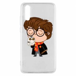 Чехол для Huawei P20 Милый Гарри с совой - PrintSalon