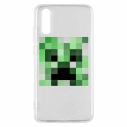 Чехол для Huawei P20 Minecraft minimalist Creeper - PrintSalon
