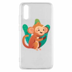 Чехол для Huawei P20 Monkey. Fuck You - PrintSalon
