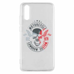 Чехол для Huawei P20 Moto skull - PrintSalon