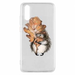 Чехол для Huawei P20 Осенний ежик - PrintSalon