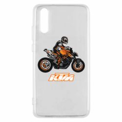 Чехол для Huawei P20 Sport Bike Art - PrintSalon