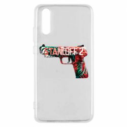 Чехол для Huawei P20 Standoff pistol - PrintSalon