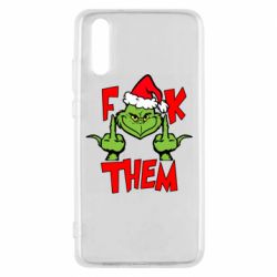 Чехол для Huawei P20 The grinch f*ck them - PrintSalon