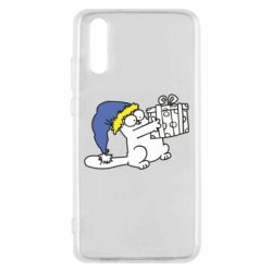 Чехол для Huawei P20 Украинский кот саймона с подарком - PrintSalon