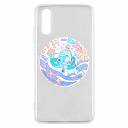 Чехол для Huawei P20 Ultra cute shark - PrintSalon