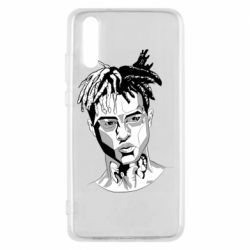 Чехол для Huawei P20 XXXTentacion Monochrome Art - PrintSalon