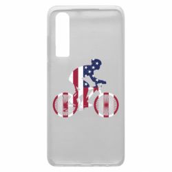 Чехол для Huawei P30 American cyclist - PrintSalon