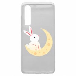 Чехол для Huawei P30 Cute rabbit on the moon - PrintSalon