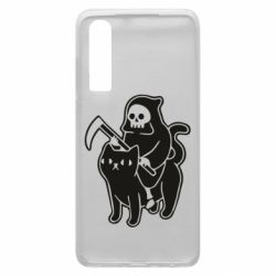 Чохол для Huawei P30 Death and cat - PrintSalon