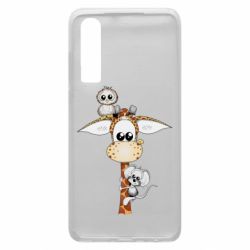 Чехол для Huawei P30 Giraffe Owl and Mouse - PrintSalon