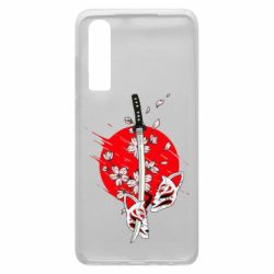 Чехол для Huawei P30 katana in sakura