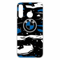 Чехол для Huawei P30 Lite BMW logo and art background - PrintSalon