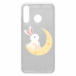 Чехол для Huawei P30 Lite Cute rabbit on the moon - PrintSalon