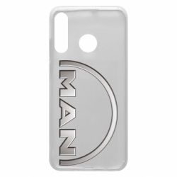 Чехол для Huawei P30 Lite Man metallic logo - PrintSalon