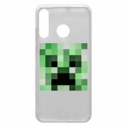 Чехол для Huawei P30 Lite Minecraft minimalist Creeper - PrintSalon